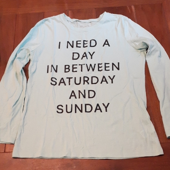 The Children's Place Other - Children's Place Light Turquoise Long Sleeve T, Size XL (14)